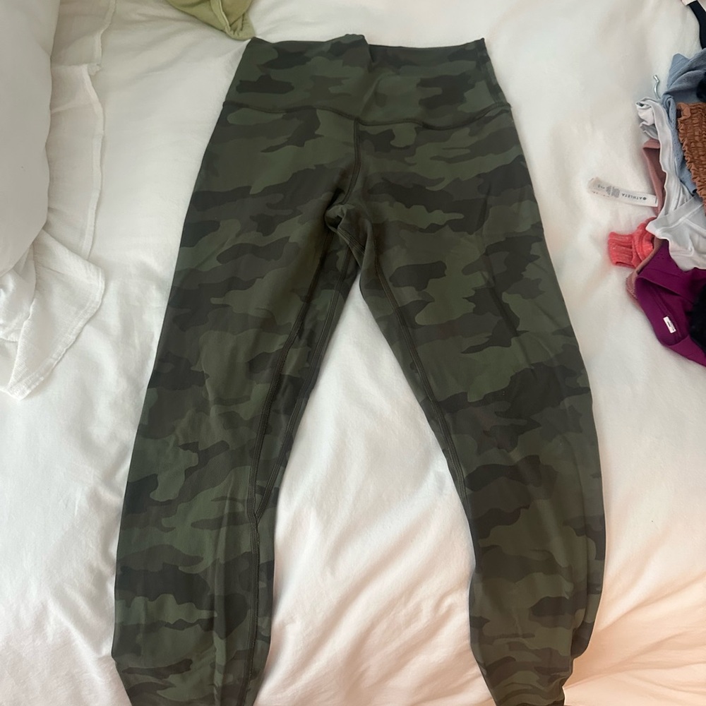 lululemon athletica Green Camouflage Leggings
